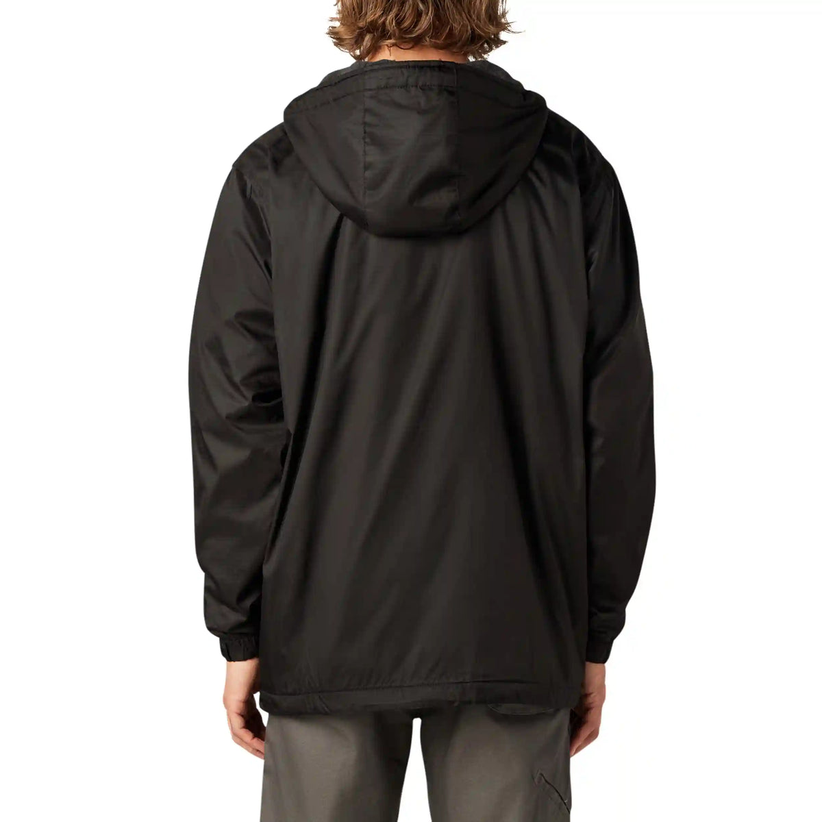 Fleece Lined Nylon Hooded Jacket
