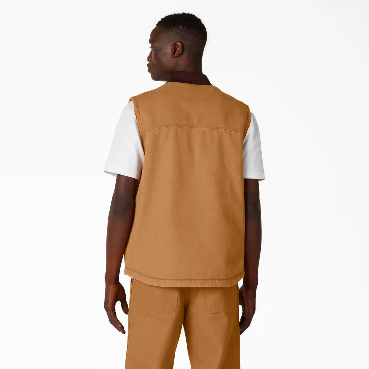 Stonewashed Duck High Pile Fleece Lined Vest